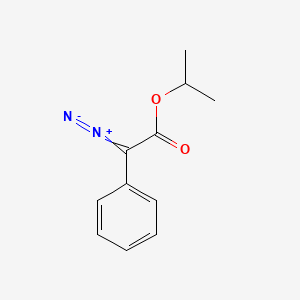 molecular formula C11H12N2O2 B3256153 Benzeneacetic acid, alpha-diazo-, 1-methylethyl ester CAS No. 264882-04-4