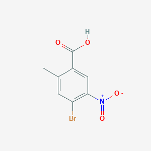 molecular formula C8H6BrNO4 B3256155 4-Bromo-2-methyl-5-nitrobenzoic acid CAS No. 264927-43-7