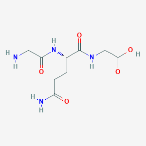 molecular formula C9H16N4O5 B3256168 H-Gly-Gln-Gly-OH CAS No. 2650-69-3