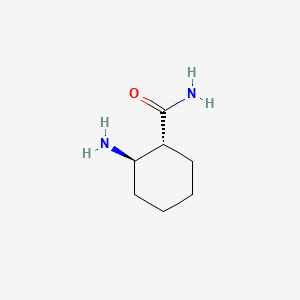 molecular formula C7H14N2O B3256273 (1R,2R)-2-aminocyclohexane-1-carboxamide CAS No. 26685-84-7