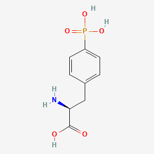 molecular formula C9H12NO5P B3256279 4-Phosphono-L-phenylalanine CAS No. 267236-68-0