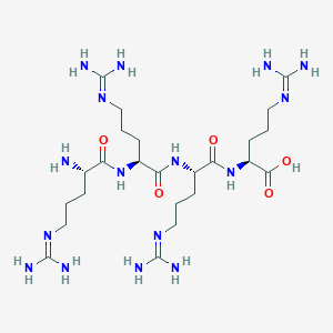 molecular formula C24H50N16O5 B3256315 Arg-Arg-Arg-Arg CAS No. 26791-46-8