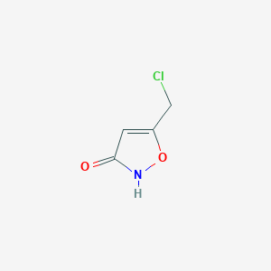 molecular formula C4H4ClNO2 B3256324 3-Hydroxy-5-isoxazolylmethyl chloride CAS No. 2682-41-9