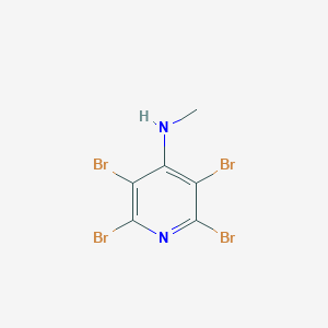 molecular formula C6H4Br4N2 B3256373 2,3,5,6-Tetrabromo-N-methylpyridin-4-amine CAS No. 26888-84-6