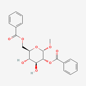 [(2R,3S,4S,5R,6S)-5-benzoyloxy-3,4-dihydroxy-6-methoxyoxan-2-yl]methyl benzoate