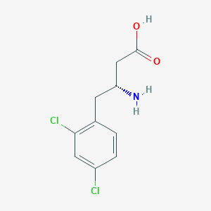 molecular formula C10H11Cl2NO2 B3256403 (bR)-b-Amino-2,4-dichlorobenzenebutanoic acid CAS No. 269396-52-3