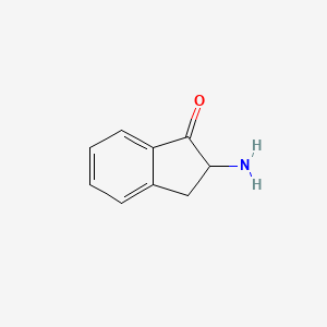 molecular formula C9H9NO B3256430 2-amino-2,3-dihydro-1H-inden-1-one CAS No. 26976-63-6