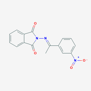 molecular formula C16H11N3O4 B325644 2-[(E)-[1-(3-NITROPHENYL)ETHYLIDENE]AMINO]-2,3-DIHYDRO-1H-ISOINDOLE-1,3-DIONE 