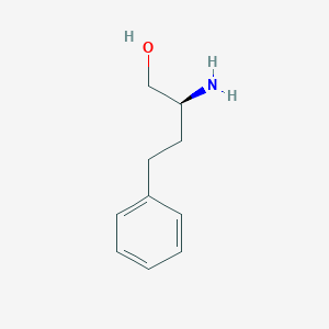 molecular formula C10H15NO B3256455 (2S)-2-amino-4-phenylbutan-1-ol CAS No. 27038-09-1