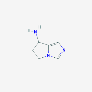 molecular formula C6H9N3 B3256515 6,7-Dihydro-5H-pyrrolo[1,2-c]imidazol-7-amine CAS No. 272438-86-5