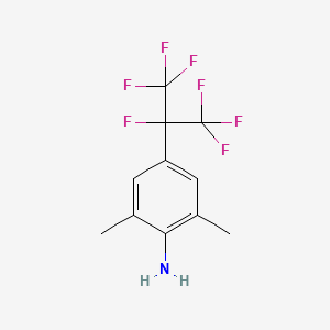 molecular formula C11H10F7N B3256602 2,6-Dimethyl-4-(perfluoropropan-2-yl)aniline CAS No. 273735-43-6