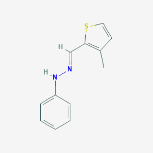 molecular formula C12H12N2S B325663 3-Methylthiophene-2-carbaldehyde phenylhydrazone 