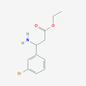 molecular formula C11H14BrNO2 B3256736 Ethyl 3-amino-3-(3-bromophenyl)propanoate CAS No. 275826-31-8
