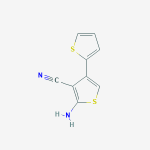 molecular formula C9H6N2S2 B3256772 5'-Amino-2,3'-bithiophene-4'-carbonitrile CAS No. 276670-60-1