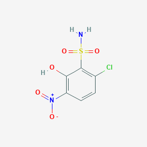 molecular formula C6H5ClN2O5S B3256779 6-Chloro-2-hydroxy-3-nitrobenzenesulfonamide CAS No. 276702-19-3
