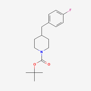 molecular formula C17H24FNO2 B3256787 4-(4-Fluoro-benzyl)-piperidine-1-carboxylic acid tert-butyl ester CAS No. 276872-81-2