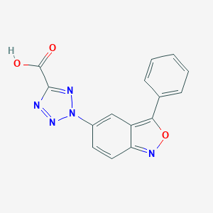 molecular formula C15H9N5O3 B032568 2-(3-Phenyl-2,1-benzoxazol-5-yl)tetrazole-5-carboxylic acid CAS No. 951896-38-1