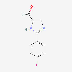 molecular formula C10H7FN2O B3256903 2-(4-Fluorophenyl)-1H-imidazole-5-carbaldehyde CAS No. 279251-17-1