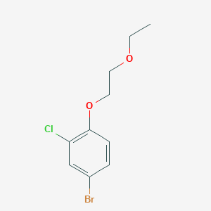 4-Bromo-2-chloro-1-(2-ethoxyethoxy)benzene