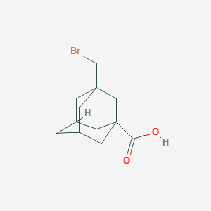 molecular formula C12H17BrO2 B3256915 3-(Bromomethyl)adamantane-1-carboxylic acid CAS No. 27983-08-0