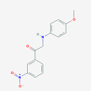 2-((4-Methoxyphenyl)amino)-1-(3-nitrophenyl)ethanone