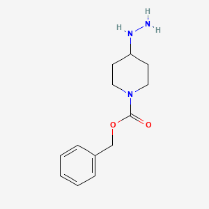 molecular formula C13H19N3O2 B3256952 Benzyl 4-hydrazinylpiperidine-1-carboxylate CAS No. 280111-51-5