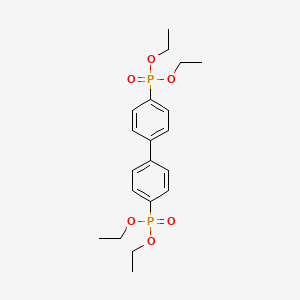 molecular formula C20H28O6P2 B3256971 1-Diethoxyphosphoryl-4-(4-diethoxyphosphorylphenyl)benzene CAS No. 28036-07-9