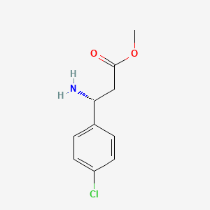 molecular formula C10H12ClNO2 B3257092 methyl (3R)-3-amino-3-(4-chlorophenyl)propanoate CAS No. 283159-92-2