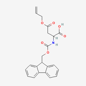 molecular formula C22H21NO6 B3257101 Fmoc-Asp-allyl ester CAS No. 283170-10-5