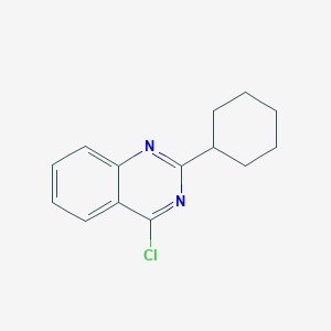 molecular formula C14H15ClN2 B3257169 4-Chloro-2-cyclohexylquinazoline CAS No. 284486-58-4