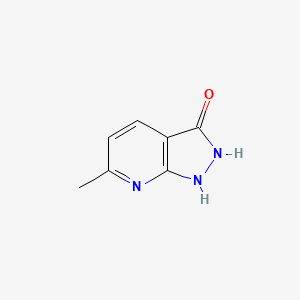 molecular formula C7H7N3O B3257192 6-Methyl-1H-pyrazolo[3,4-b]pyridin-3-ol CAS No. 28491-63-6
