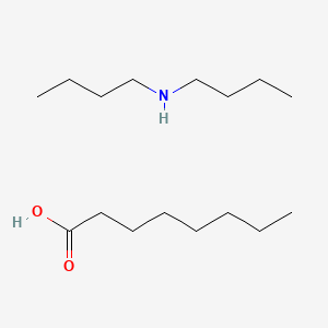 Octanoic acid, compd. with N-butyl-1-butanamine (1:1)
