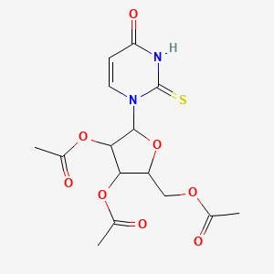 [3,4-Diacetyloxy-5-(4-oxo-2-sulfanylidenepyrimidin-1-yl)oxolan-2-yl]methyl acetate