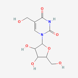 molecular formula C10H14N2O7 B3257250 1-(b-D-Arabinofuranosyl)-5-hydroxymethyluracil CAS No. 28608-82-4