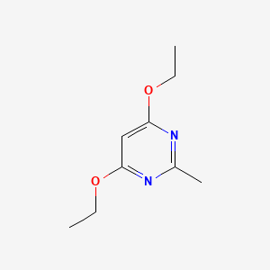 molecular formula C9H14N2O2 B3257377 4,6-diethoxy-2-methylPyrimidine CAS No. 28824-75-1