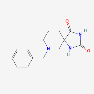 molecular formula C14H17N3O2 B3257460 7-Benzyl-1,3,7-triazaspiro[4.5]decane-2,4-dione CAS No. 28937-10-2