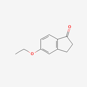 molecular formula C11H12O2 B3257468 1H-Inden-1-one, 5-ethoxy-2,3-dihydro- CAS No. 28945-90-6