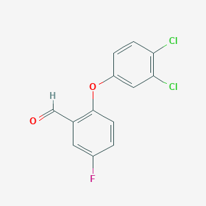 2-(3,4-Dichlorophenoxy)-5-fluorobenzaldehyde