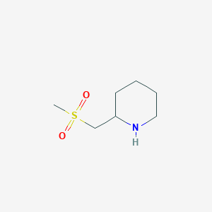 molecular formula C7H15NO2S B3257520 2-(Methanesulfonylmethyl)piperidine CAS No. 290328-52-8