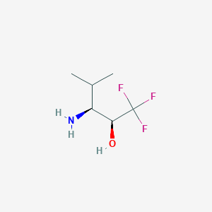 molecular formula C6H12F3NO B3257561 (2S,3S)-3-amino-1,1,1-trifluoro-4-methylpentan-2-ol CAS No. 291778-50-2