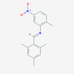 molecular formula C17H18N2O2 B325759 N-(mesitylmethylene)-2-methyl-5-nitroaniline 