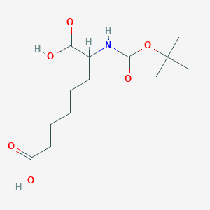 molecular formula C13H23NO6 B3257641 Boc-DL-asu-oh CAS No. 292642-79-6