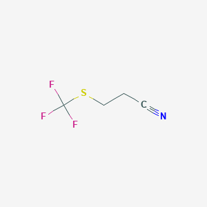 molecular formula C4H4F3NS B3257655 3-(Trifluoromethylthio) propanenitrile CAS No. 29271-42-9