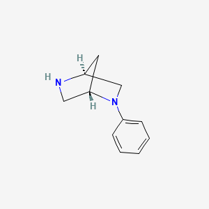 molecular formula C11H14N2 B3257741 (1S,4S)-2-Phenyl-2,5-diazabicyclo[2.2.1]heptane CAS No. 294177-33-6