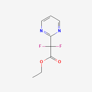 Difluoro-pyrimidin-2-yl-acetic Acid Ethyl Ester