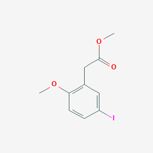 molecular formula C10H11IO3 B3257755 Methyl 2-(5-iodo-2-methoxyphenyl)acetate CAS No. 294860-95-0