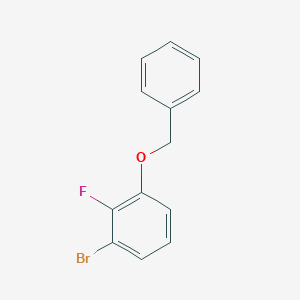 molecular formula C13H10BrFO B3257803 1-(Benzyloxy)-3-bromo-2-fluorobenzene CAS No. 295376-29-3
