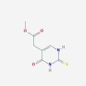 molecular formula C7H8N2O3S B3257827 Methyl 2-(4-oxo-2-thioxo-1,2,3,4-tetrahydropyrimidin-5-yl)acetate CAS No. 29571-40-2