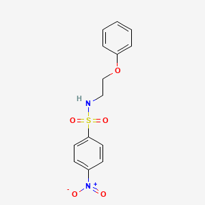 molecular formula C14H14N2O5S B3257871 4-nitro-N-(2-phenoxyethyl)benzenesulfonamide CAS No. 296274-46-9
