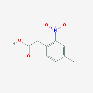 molecular formula C9H9NO4 B3257874 2-(4-Methyl-2-nitrophenyl)acetic acid CAS No. 29640-90-2